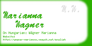 marianna wagner business card
