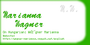 marianna wagner business card